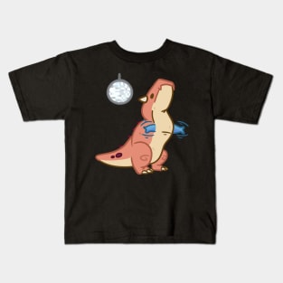Dancing Carnotaurus Disco Dance Cute Dinosaur Kids T-Shirt